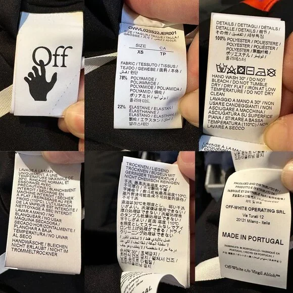 Off-White c/o Virgil Abloh Athleisure Logo-Band Track Jacket BlackPink XS SS '22